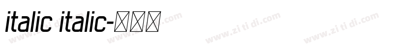 italic italic字体转换